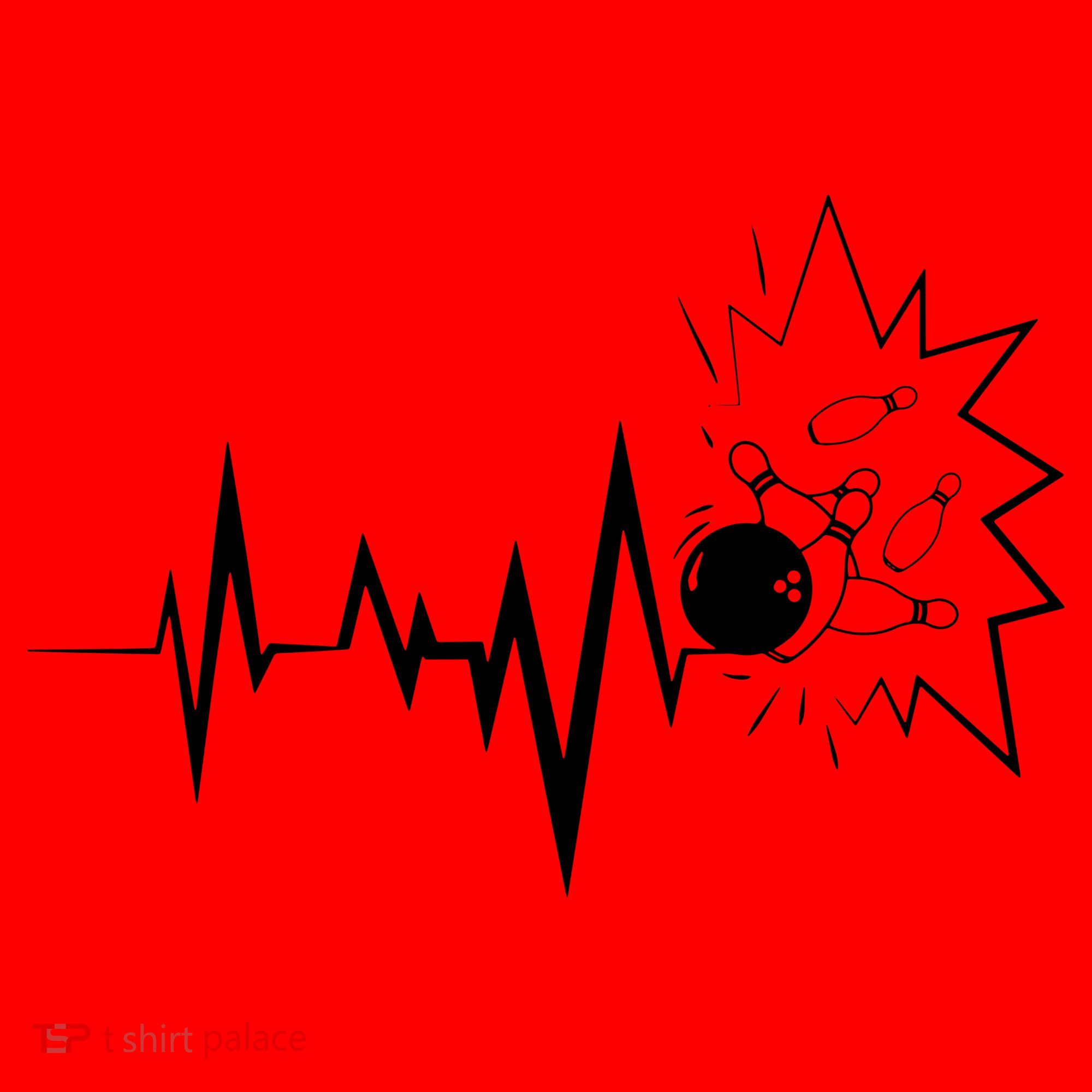 Bowling Heartbeat For Bowling Lovers And Players Santa Hat