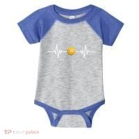 Boccia Heartbeat Funny Bocce Ball Face Bocce Ball Player Meaningful Gift Infant Baby Jersey Bodysuit thumb 0