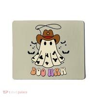 Boo Haw Ghost Western Cowboy Cowgirl Halloween Mousepad thumb 0