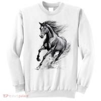 Beautiful Horse Graphic funny Horse Lover Sweatshirt thumb 0