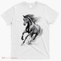 Beautiful Horse Graphic funny Horse Lover T-Shirt thumb 0