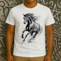 Beautiful Horse Graphic funny Horse Lover T-Shirt thumb 3
