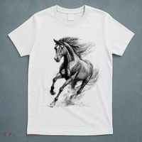 Beautiful Horse Graphic funny Horse Lover T-Shirt thumb 5