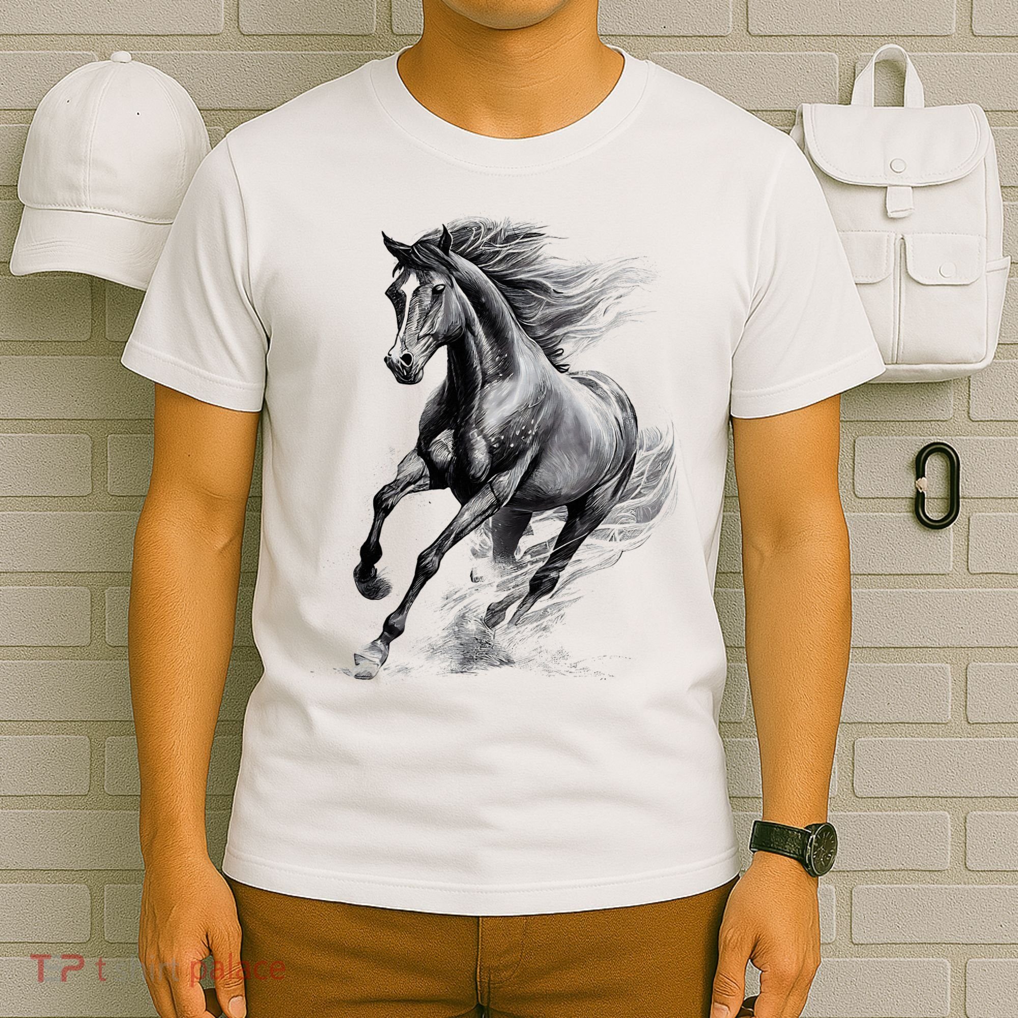 Beautiful Horse Graphic funny Horse Lover T-Shirt