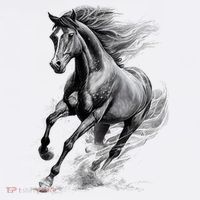 Beautiful Horse Graphic funny Horse Lover Women's Hoodie thumb 2
