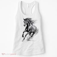 Beautiful Horse Graphic funny Horse Lover Women's Tank Top thumb 0