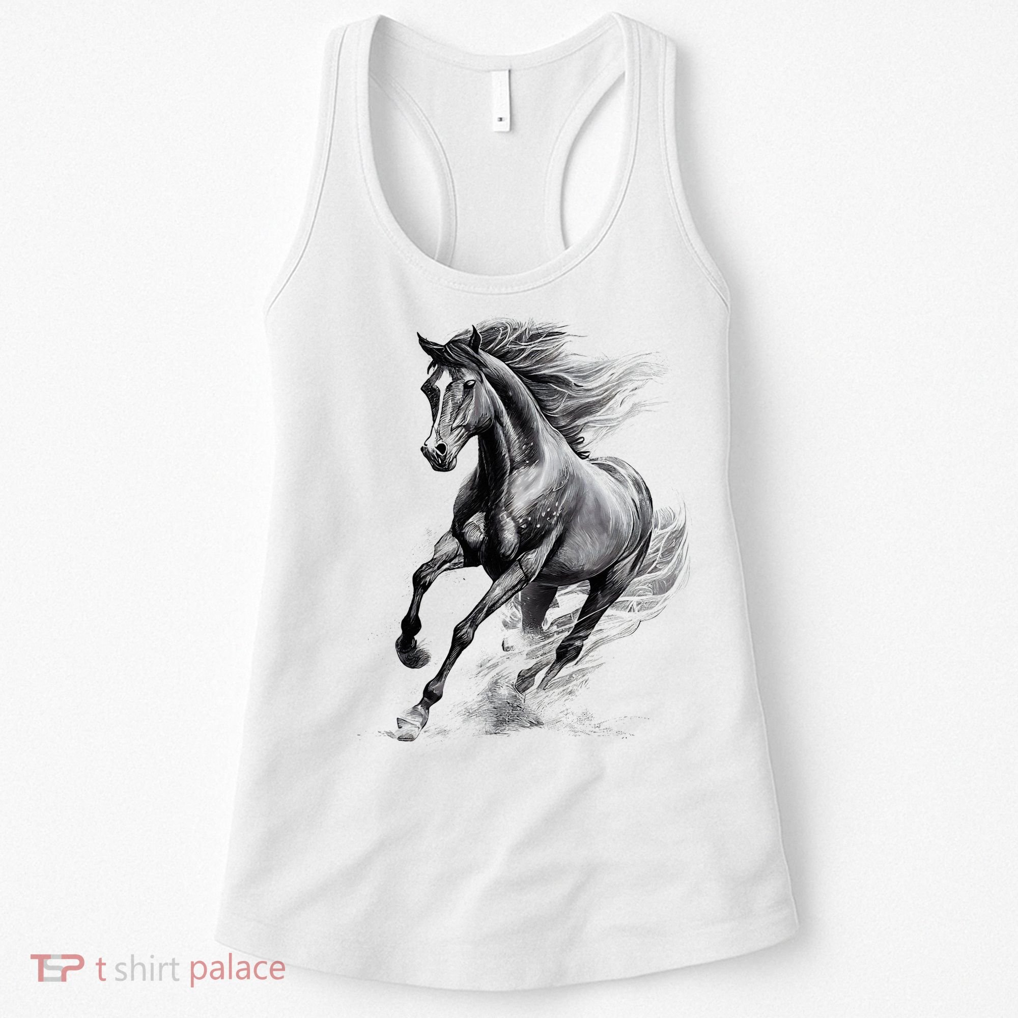Beautiful Horse Graphic funny Horse Lover Women's Tank Top