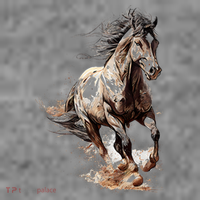Beautiful Horse Graphic Horse Toddler Hoodie thumb 2