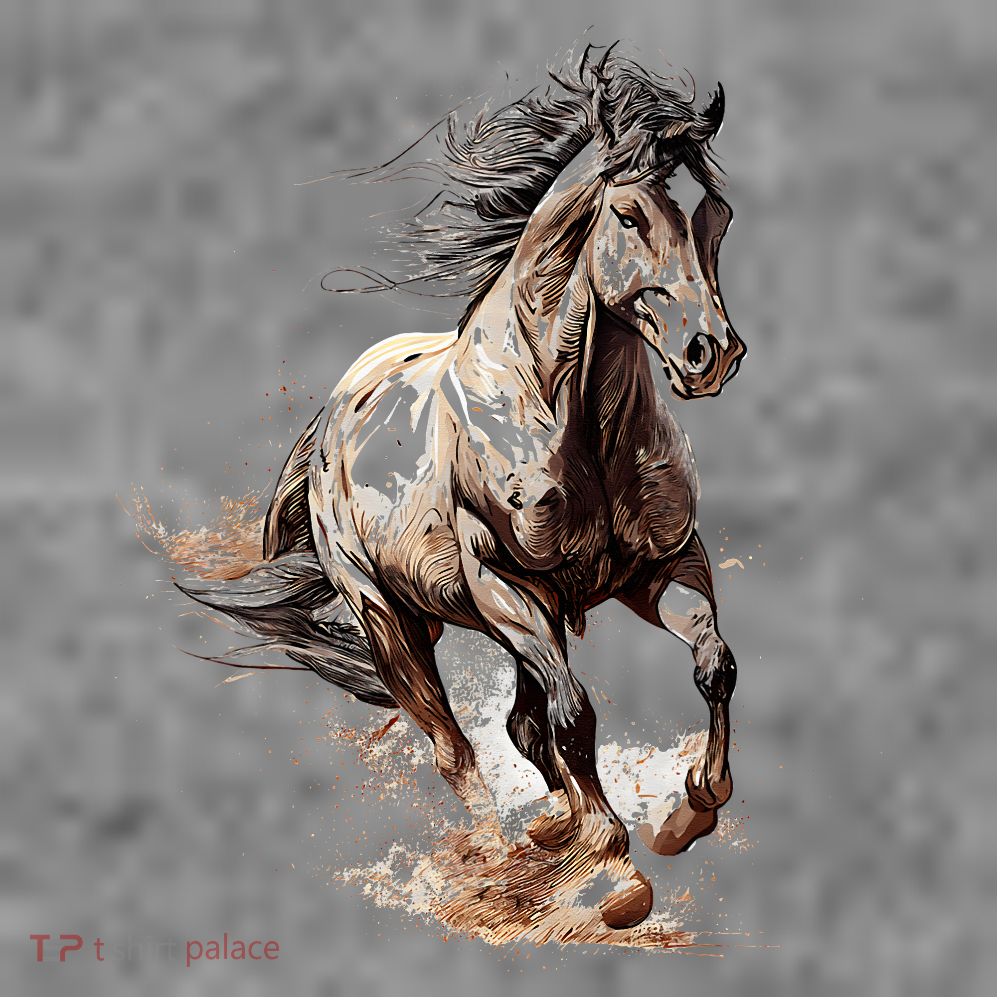 Beautiful Horse Graphic Horse Toddler Hoodie