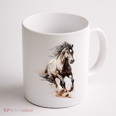 Beautiful Horse Graphic Horse Coffee Mug back