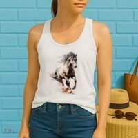Beautiful Horse Graphic Horse Women's Tank Top thumb 2