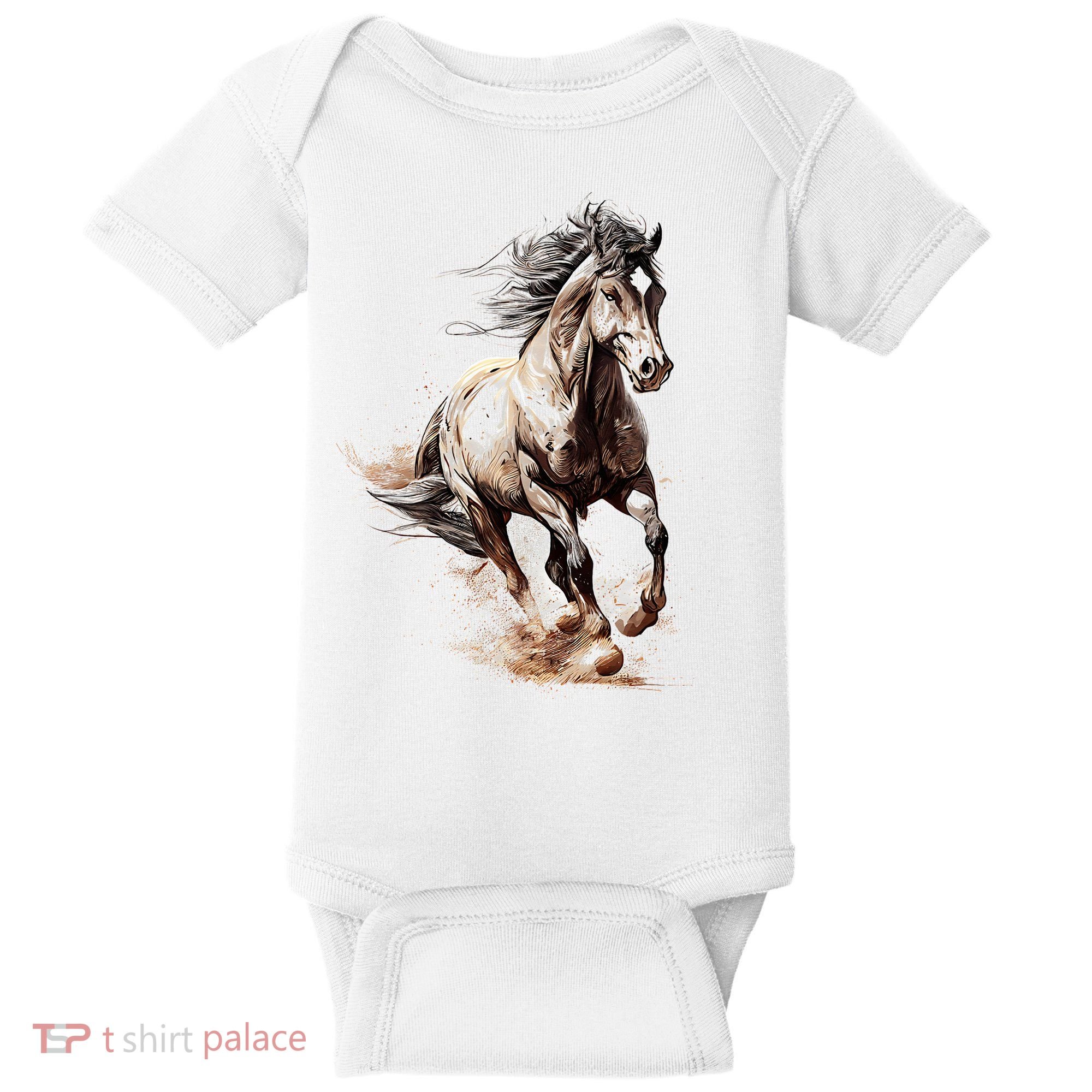 Beautiful Horse Graphic Horse Baby Bodysuit
