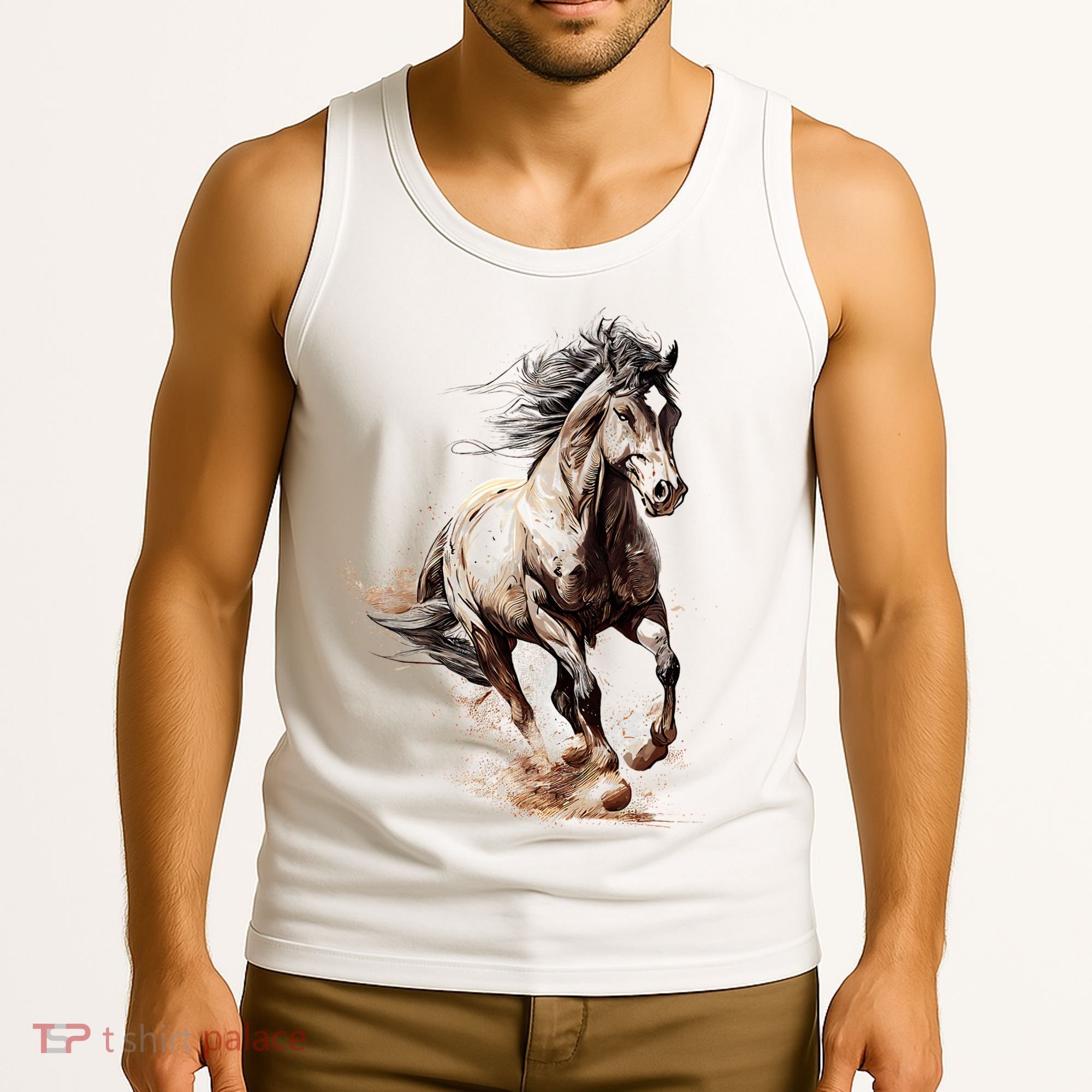 Beautiful Horse Graphic Horse Tank Top