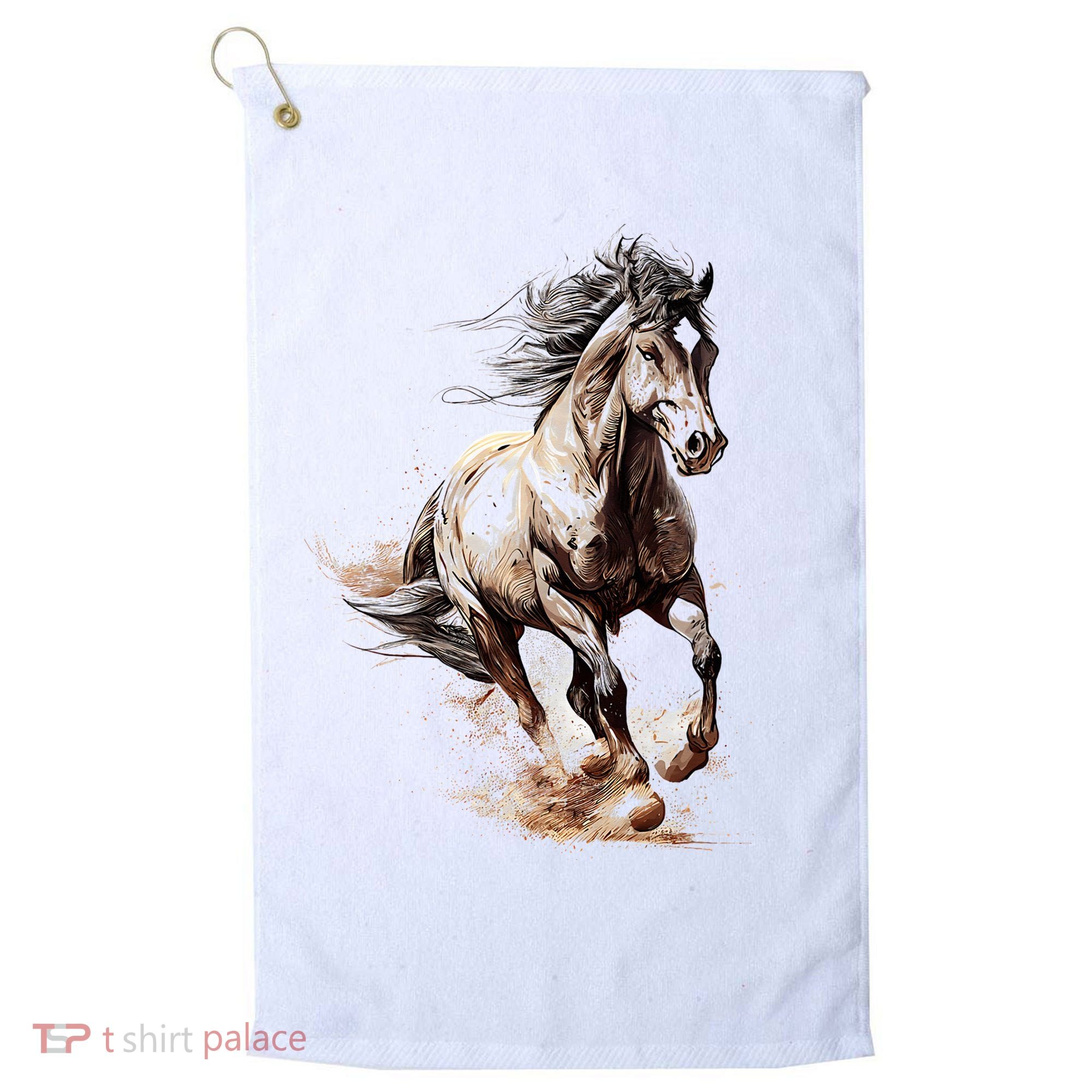 Beautiful Horse Graphic Horse Golf Towel