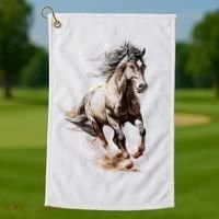 Beautiful Horse Graphic Horse Golf Towel thumb 1