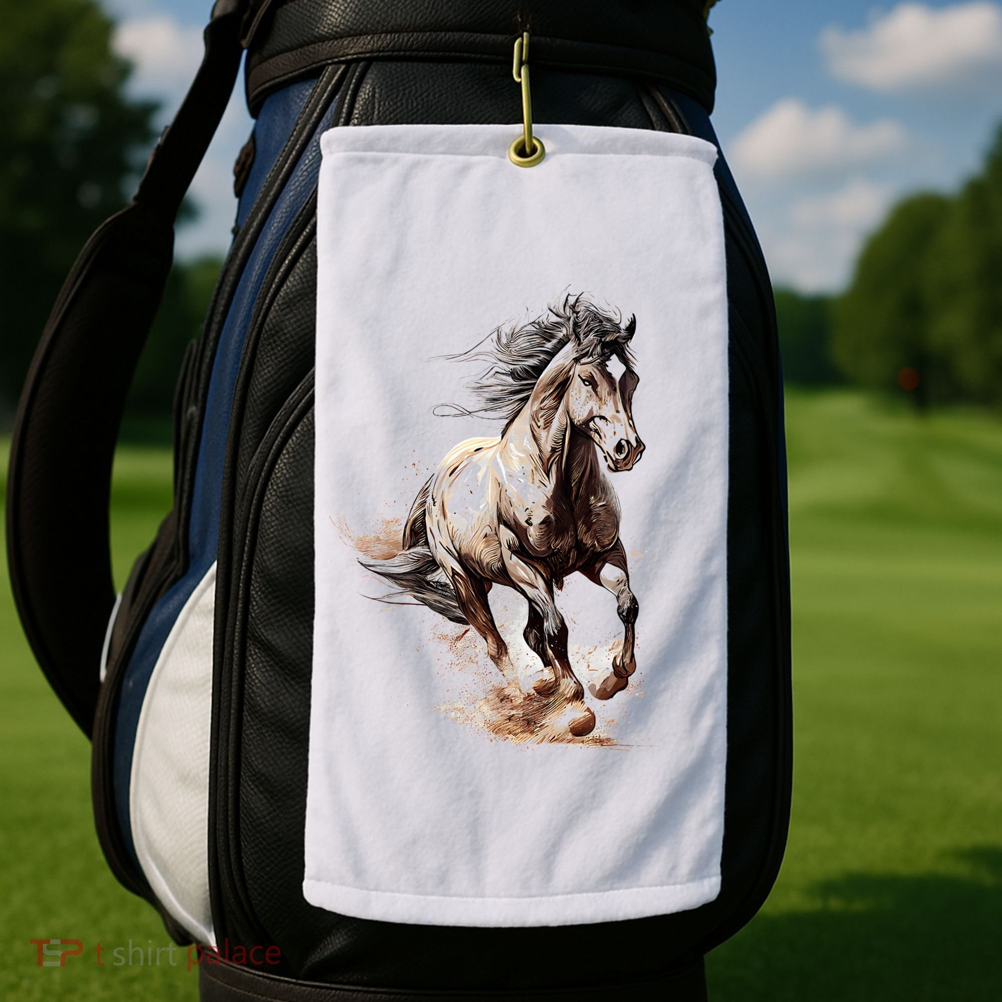Beautiful Horse Graphic Horse Golf Towel