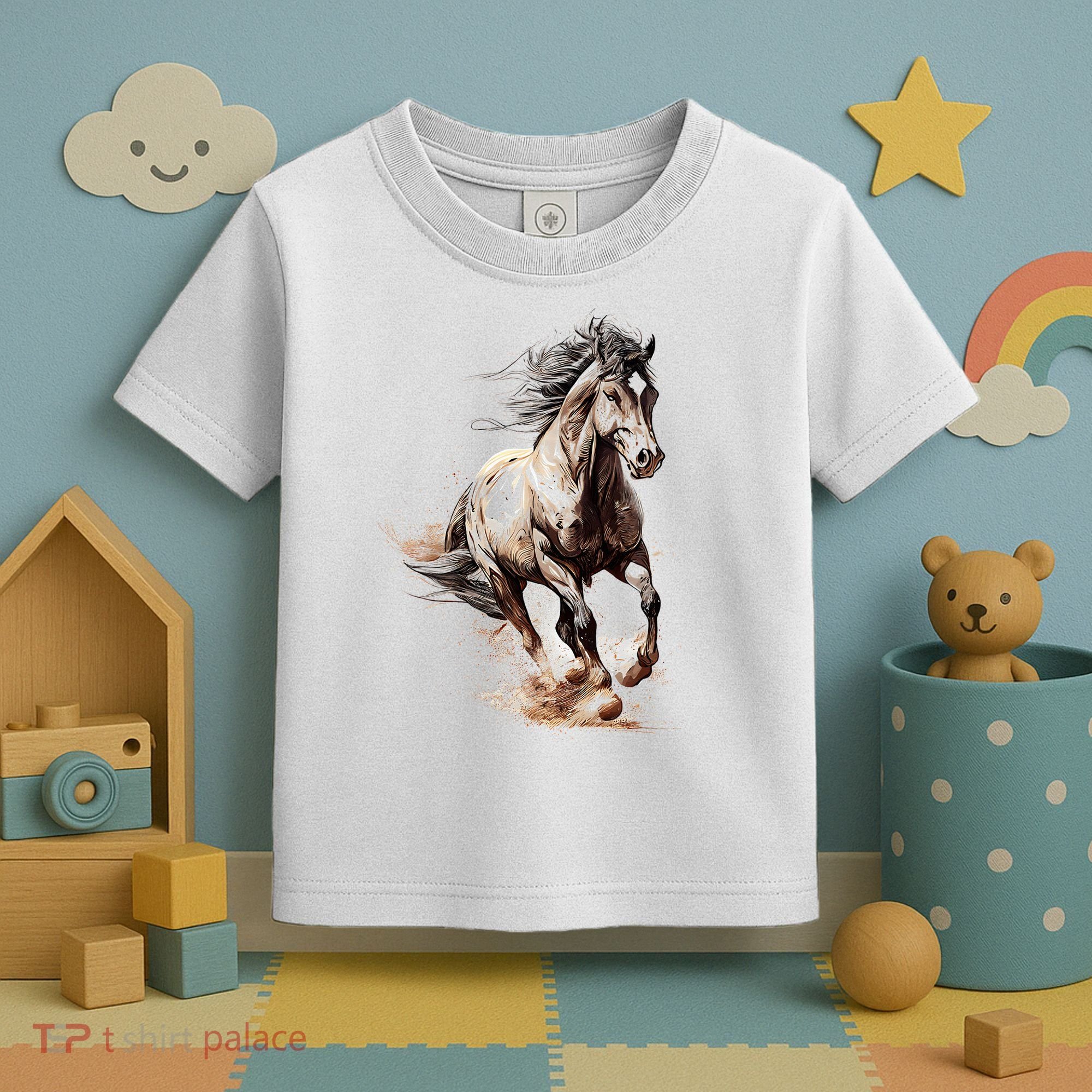 Beautiful Horse Graphic Horse Toddler T-Shirt