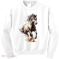 Beautiful Horse Graphic Horse Kids Sweatshirt thumb 0