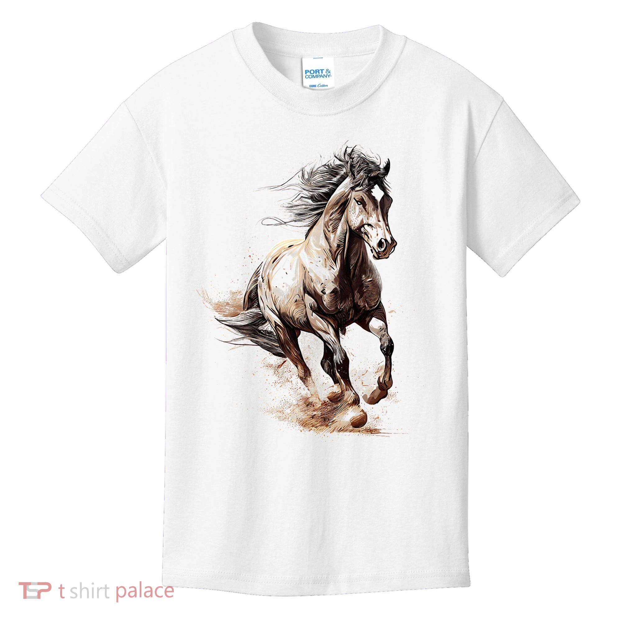 Beautiful Horse Graphic Horse Kids T-Shirt