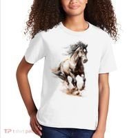 Beautiful Horse Graphic Horse Kids T-Shirt thumb 2
