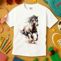 Beautiful Horse Graphic Horse Kids T-Shirt thumb 3