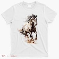 Beautiful Horse Graphic Horse funny animal T-Shirt thumb 0