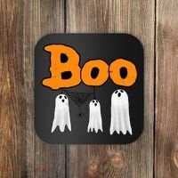 Boo Hanging Ghost Cute Funny Halloween Party Coaster thumb 0
