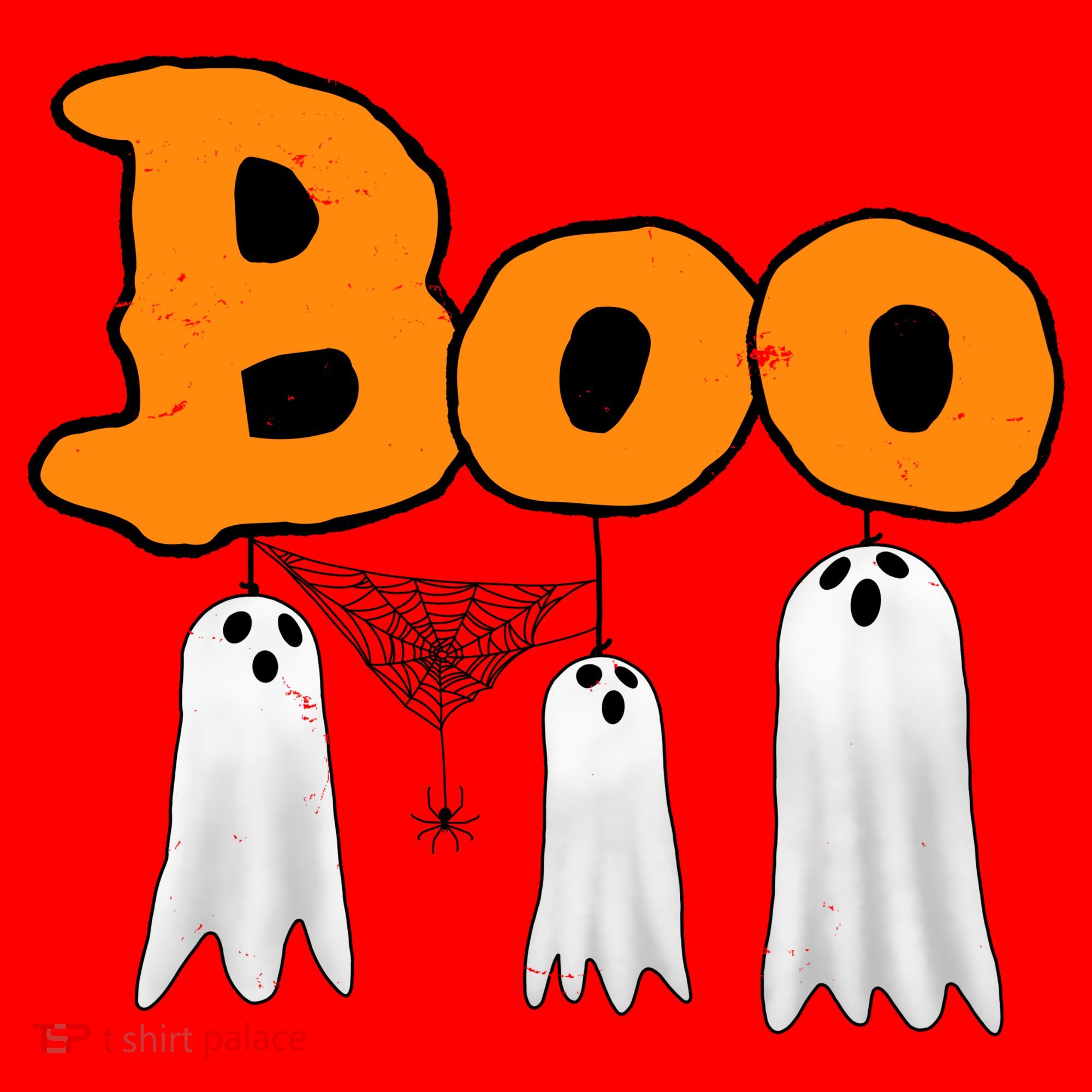 Boo Hanging Ghost Cute Funny Halloween Party Santa Hat