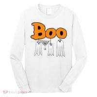 Boo Hanging Ghost Cute Funny Halloween Party Long Sleeve Shirt thumb 0