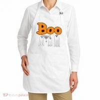 Boo Hanging Ghost Cute Funny Halloween Party Apron thumb 2