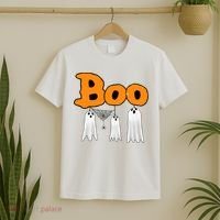 Boo Hanging Ghost Cute Funny Halloween Party T-Shirt thumb 2