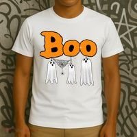 Boo Hanging Ghost Cute Funny Halloween Party T-Shirt thumb 3