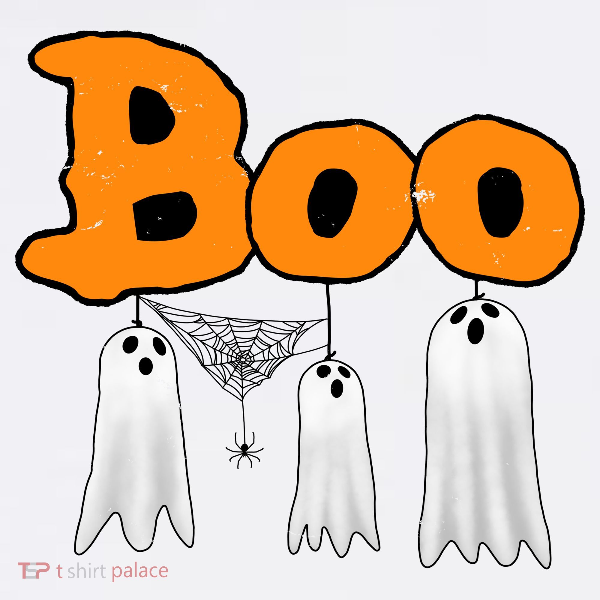 Boo Hanging Ghost Cute Funny Halloween Party T-Shirt