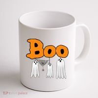 Boo Hanging Ghost Cute Funny Halloween Party Coffee Mug thumb 1