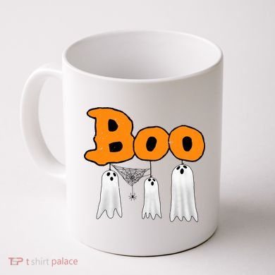 Boo Hanging Ghost Cute Funny Halloween Party Coffee Mug
