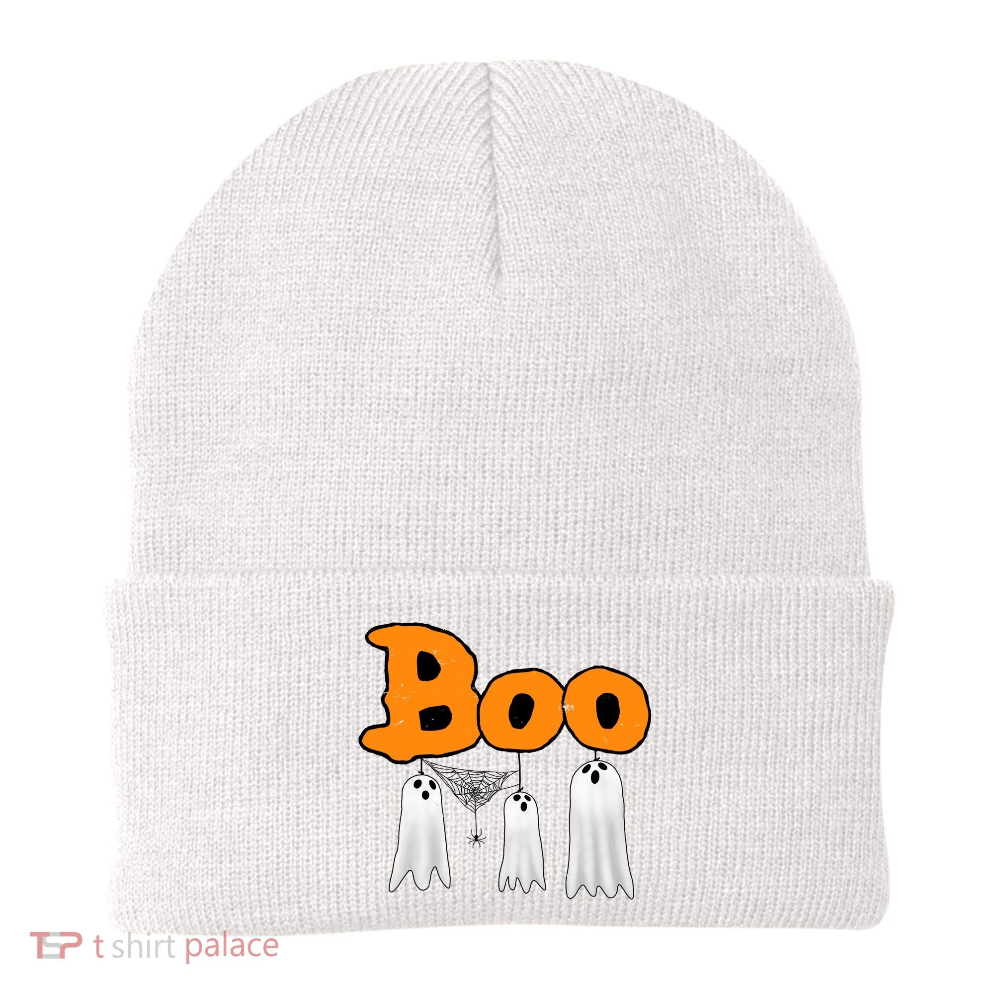 Boo Hanging Ghost Cute Funny Halloween Party Beanie