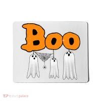 Boo Hanging Ghost Cute Funny Halloween Party Mousepad thumb 0