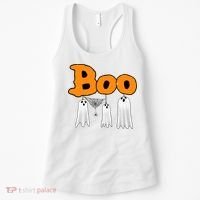Boo Hanging Ghost Cute Funny Halloween Party Women's Tank Top thumb 0