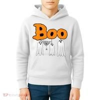 Boo Hanging Ghost Cute Funny Halloween Party Kids Hoodie thumb 4