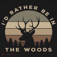 Buck Hunters & Gift Co. I'd Rather Be In The Woods Deer Hunting Tank Top thumb 6