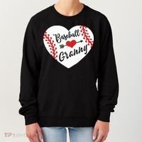 Baseball Heart Granny Grandma Mother's Day Gift Women's Sweatshirt thumb 0