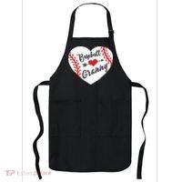 Baseball Heart Granny Grandma Mother's Day Gift Apron thumb 0