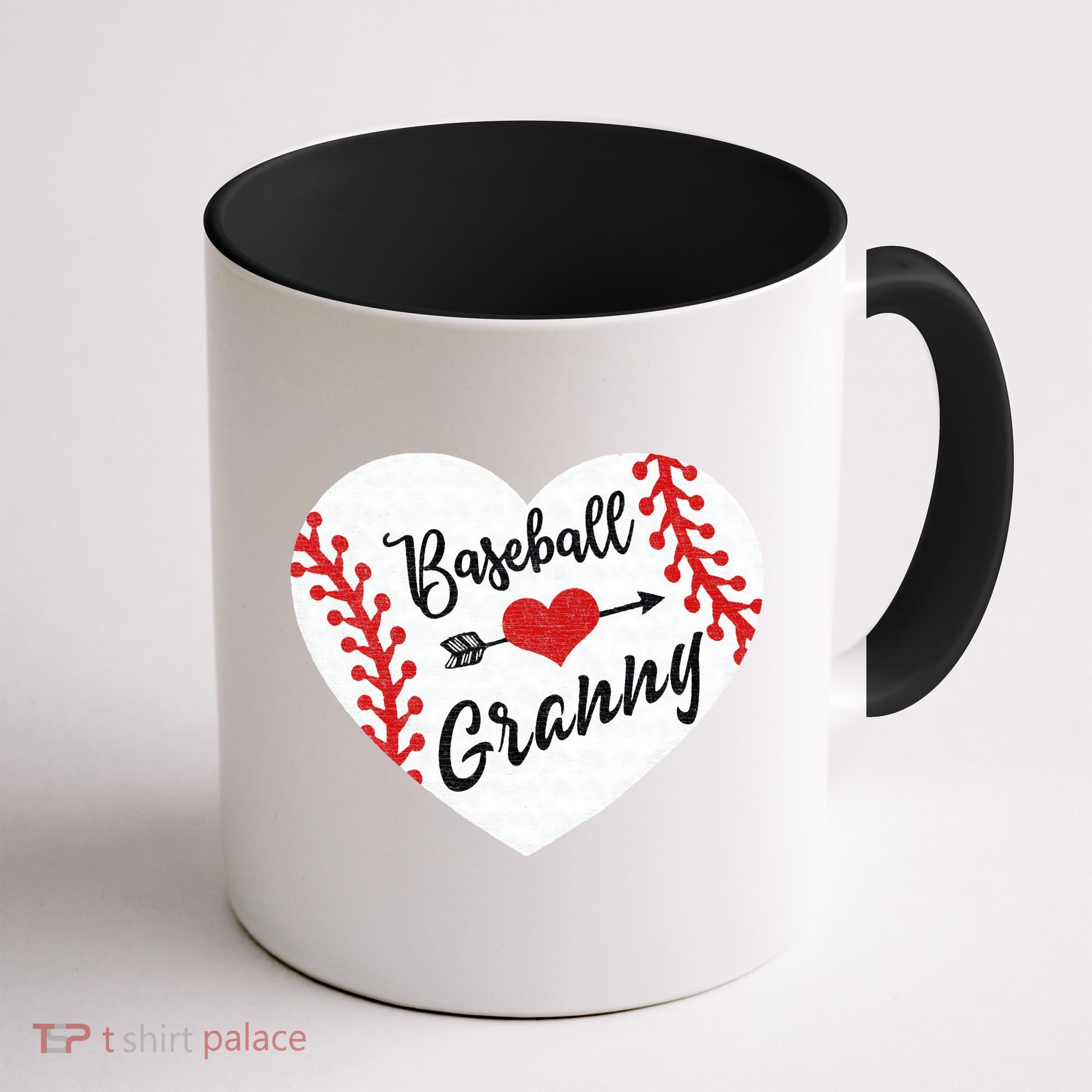 Baseball Heart Granny Grandma Mother's Day Gift Coffee Mug