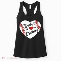 Baseball Heart Granny Grandma Mother's Day Gift Women's Tank Top thumb 0