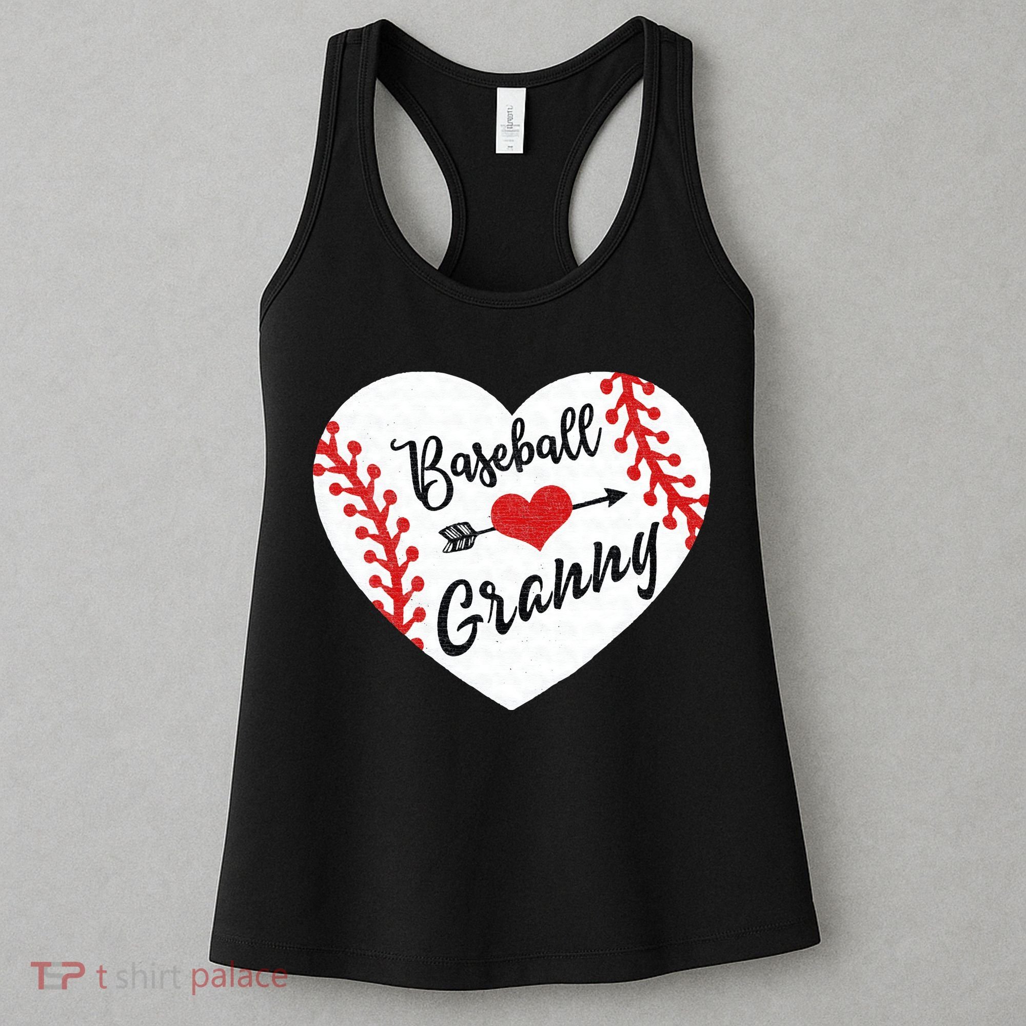 Baseball Heart Granny Grandma Mother's Day Gift Women's Tank Top