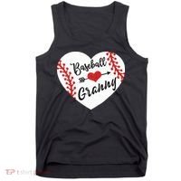 Baseball Heart Granny Grandma Mother's Day Gift Tank Top thumb 0