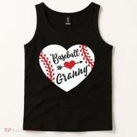 Baseball Heart Granny Grandma Mother's Day Gift Tank Top thumb 2