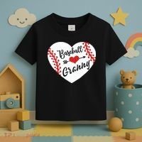 Baseball Heart Granny Grandma Mother's Day Gift Toddler T-Shirt thumb 3