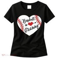 Baseball Heart Granny Grandma Mother's Day Gift Women's T-Shirt thumb 0