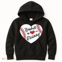 Baseball Heart Granny Grandma Mother's Day Gift Kids Hoodie thumb 0